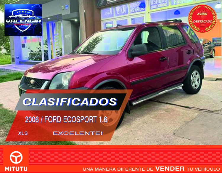 VENDIDA / Ford Ecosport 1.6 XLS