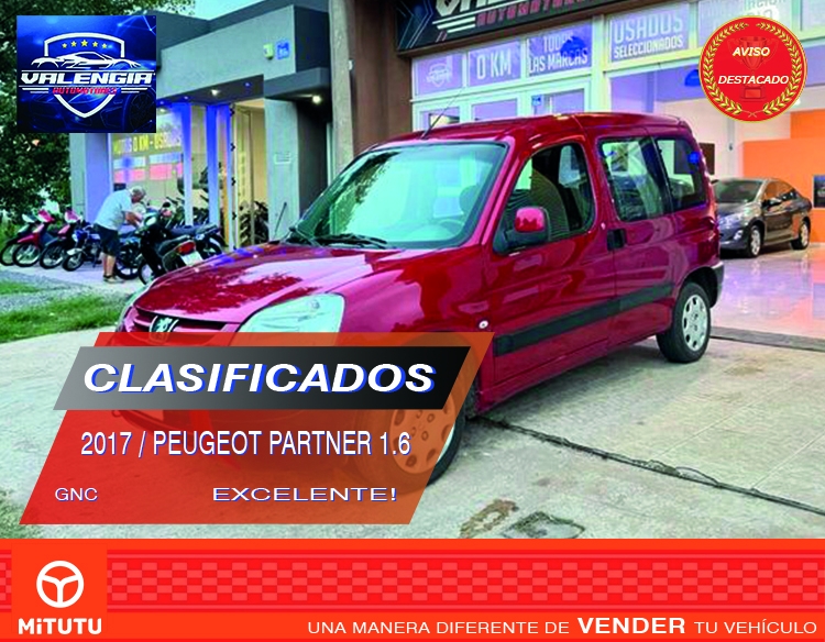VENDIDO / Peugeot Partner 1.6