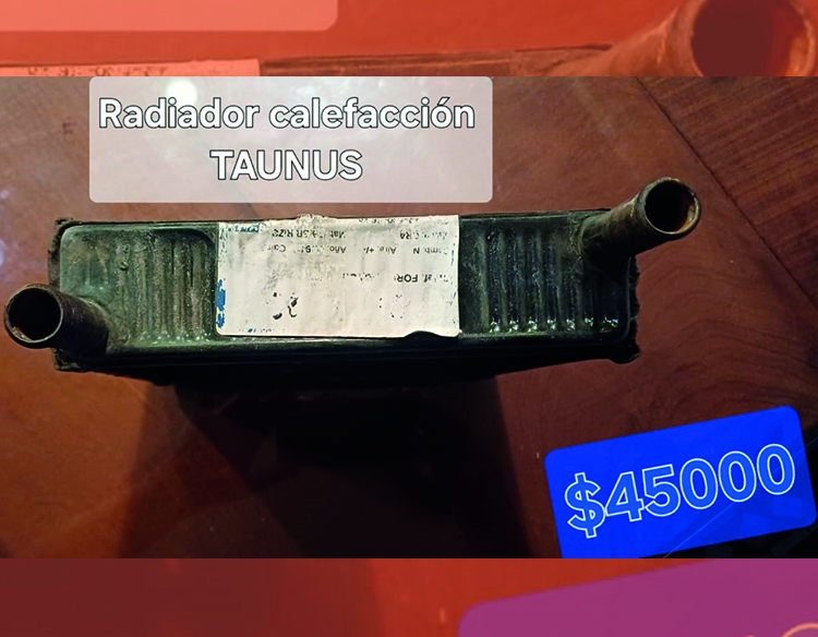 Radiador de la calefacción del Ford Taunus