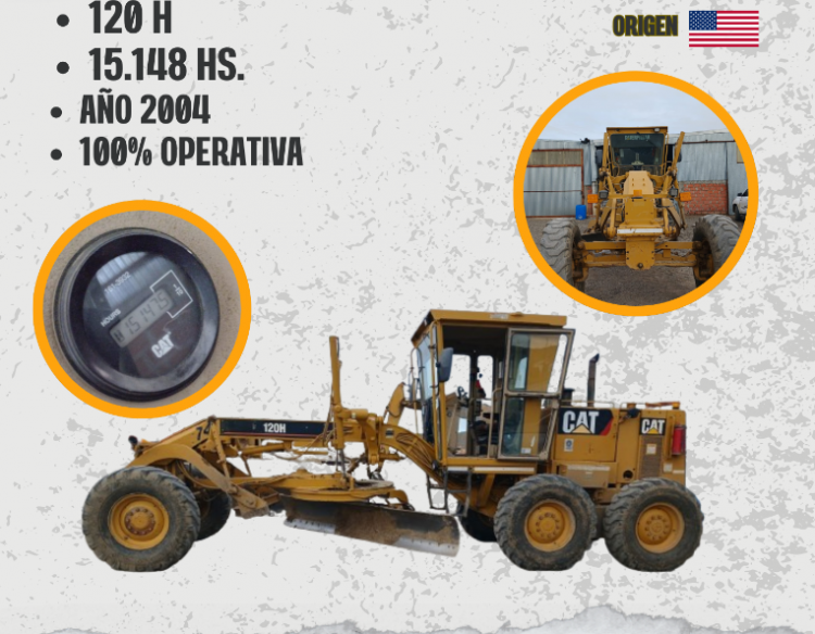 MOTONIVELADORA CATERPILLAR® 120H
