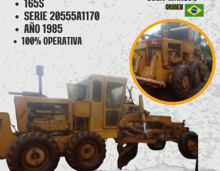 MOTONIVELADORA HUBER WARCO – 165S