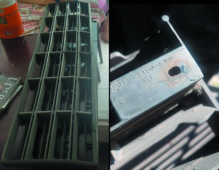 Parrilla fontal F100